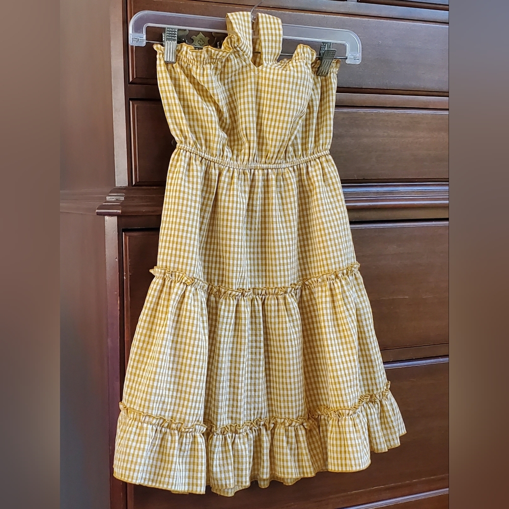 Cherry Nanaco Tiered Mini Dress